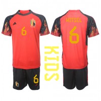 Fotballdrakt Barn Belgia Axel Witsel #6 Hjemmedraktsett VM 2022 Kortermet (+ Korte bukser)